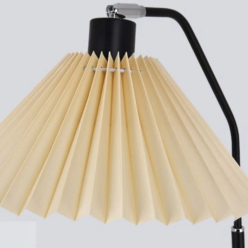 Floor Lamp Pleated Shade Living Room | Reading
