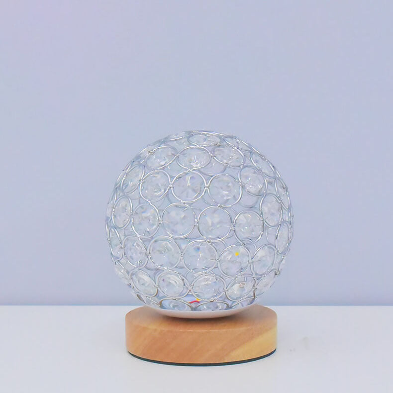 LED Rechargeable Lamp Bedside | Wooden Table Light