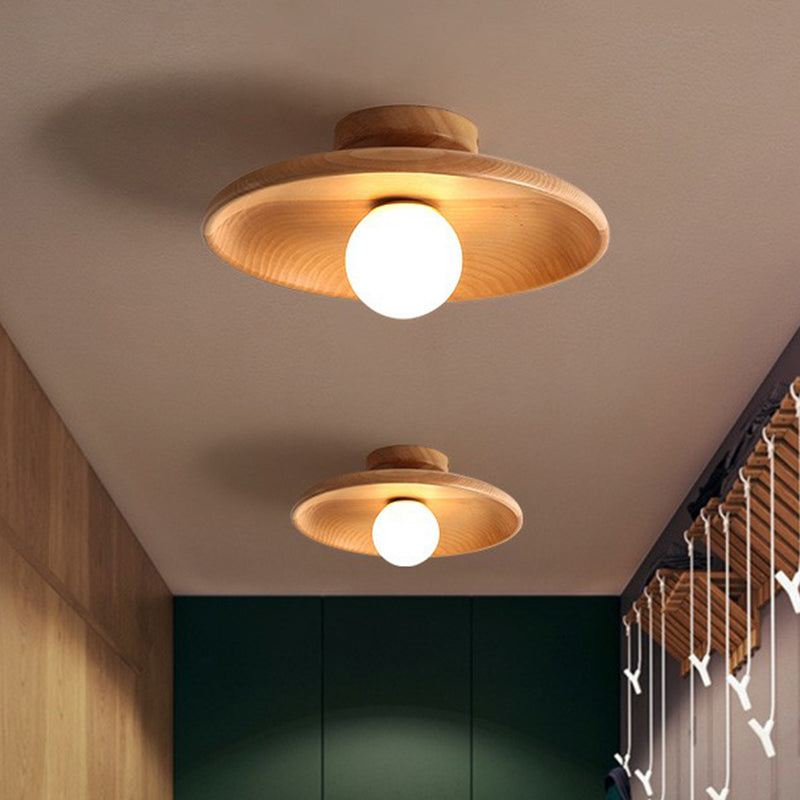 Modern Ceiling Light Wooden Fixture | Home Lighting