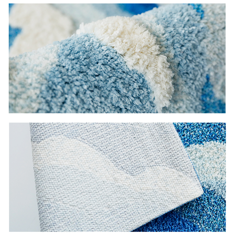 Rug Fluffy Washable Bedroom Living Room | Wave Design
