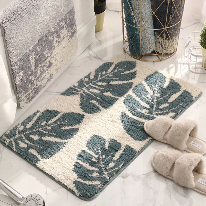 Rug Large Washable Bedroom Living Room | Leaf Design