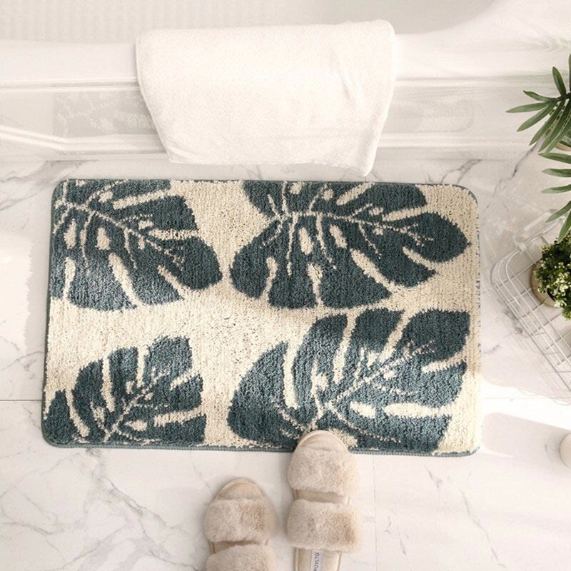 Rug Large Washable Bedroom Living Room | Leaf Design