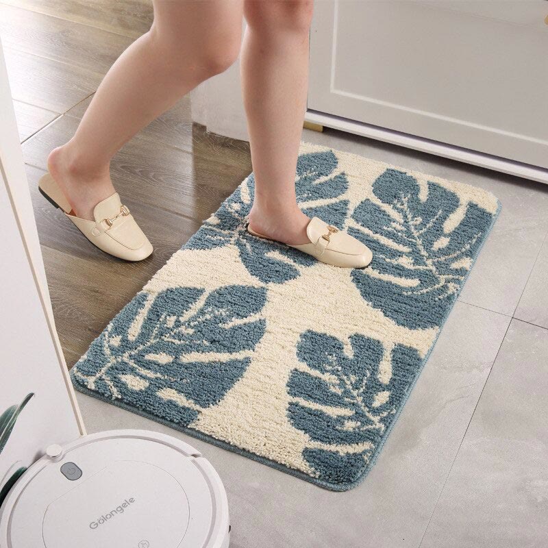 Rug Large Washable Bedroom Living Room | Leaf Design