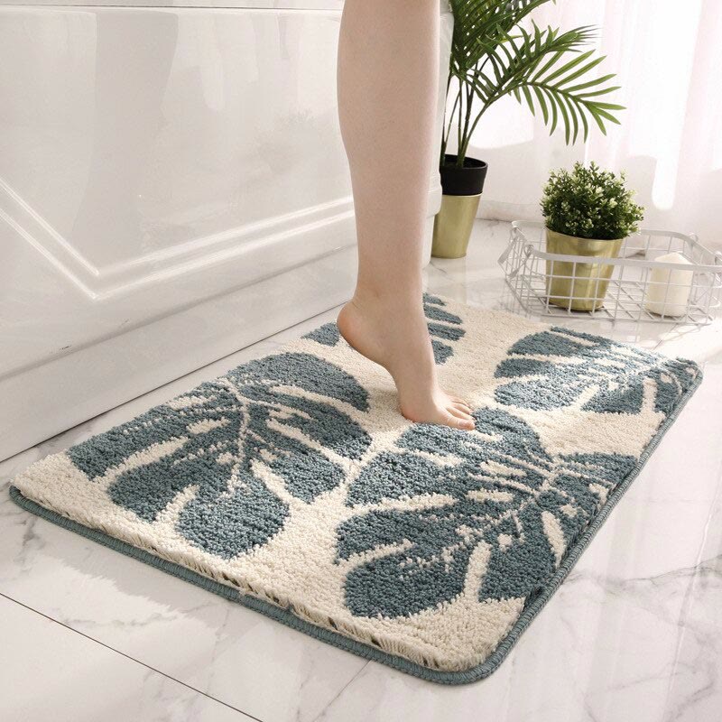 Rug Large Washable Bedroom Living Room | Leaf Design