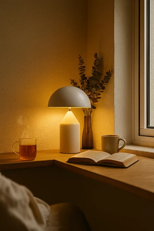 Table Lamp Dome Shade Bedroom | LED