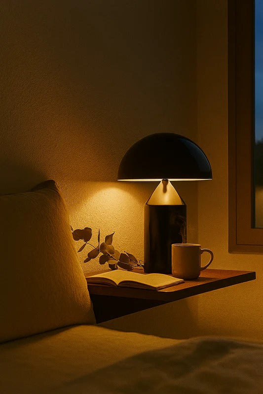 Table Lamp Dome Shade Bedroom | LED