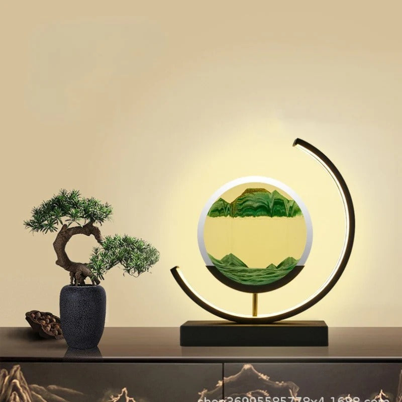 Table Lamp Sand Art LED Living Room | Modern Decor