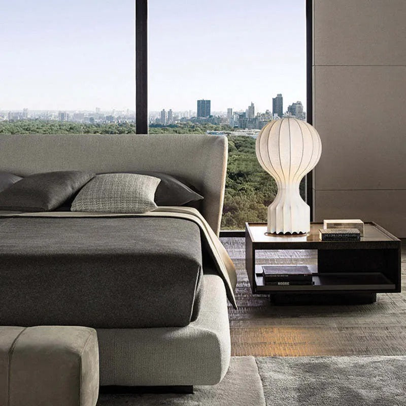 Table Lamps Modern Balloon Shape | Pleated Shade
