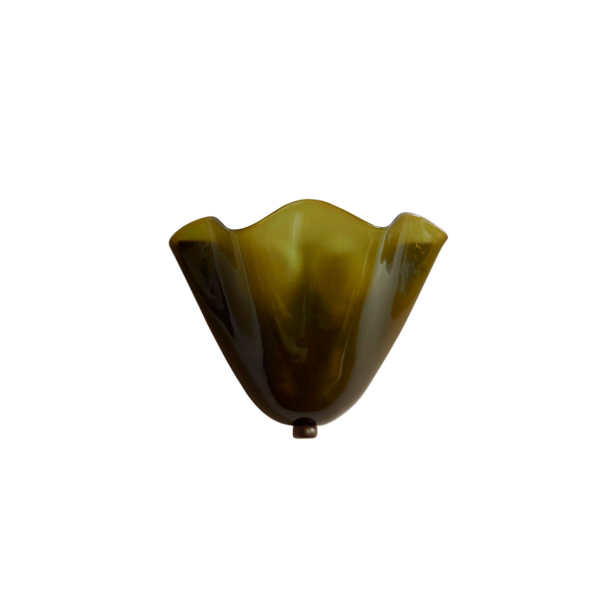 Wall Light Textured Glass Shell Design | LED