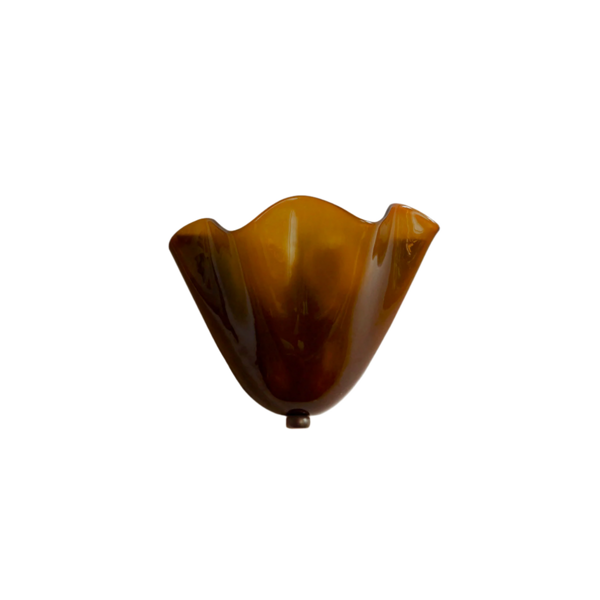 Wall Light Textured Glass Shell Design | LED
