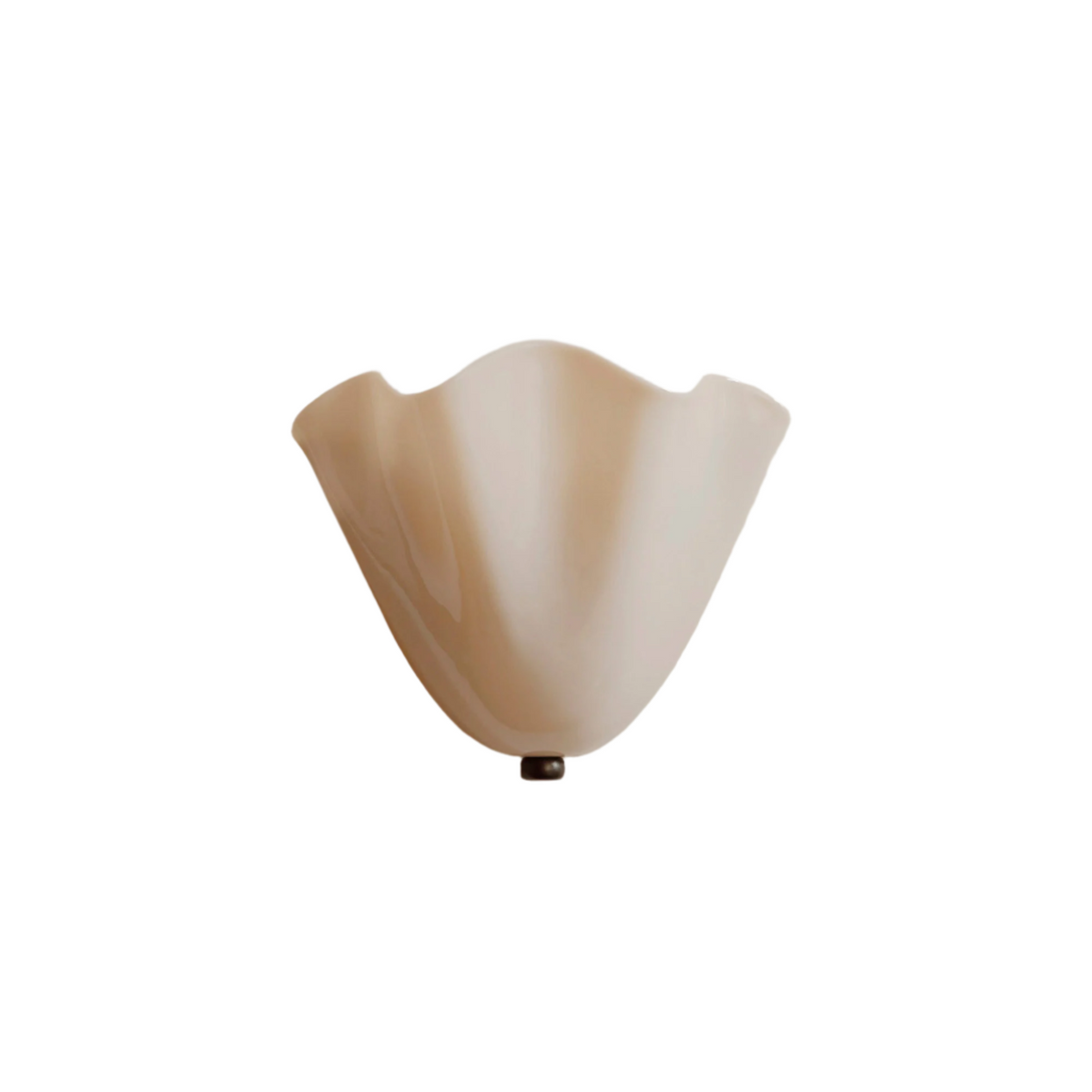 Wall Light Textured Glass Shell Design | LED