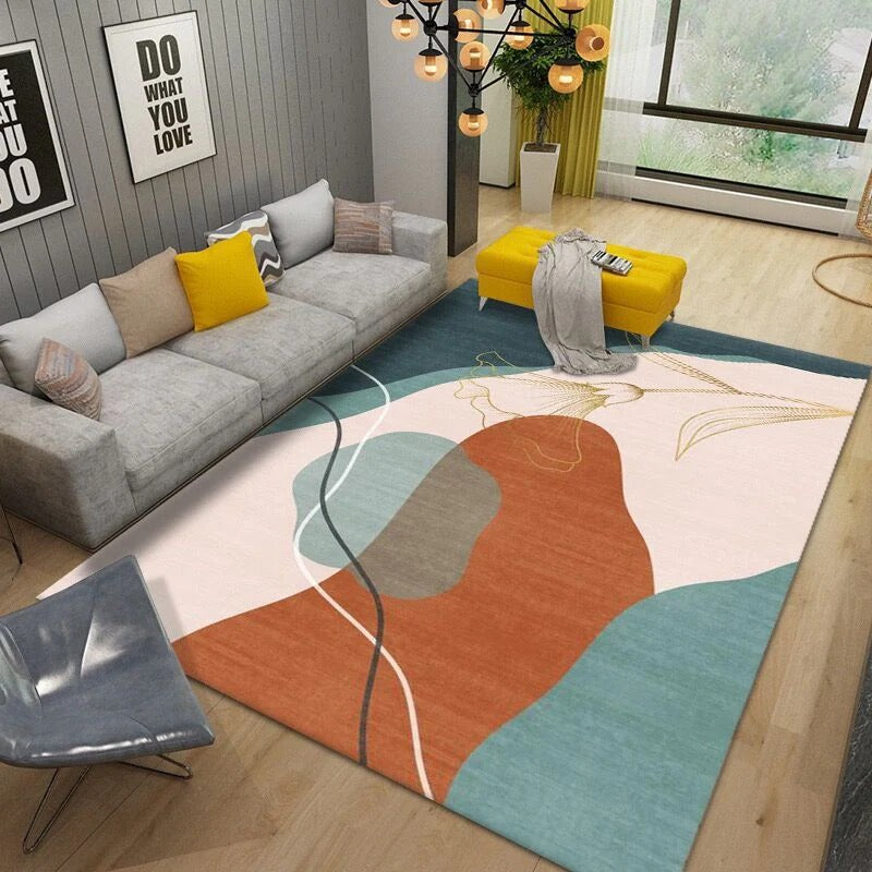 Washable Carpet Modern Living Room | Large