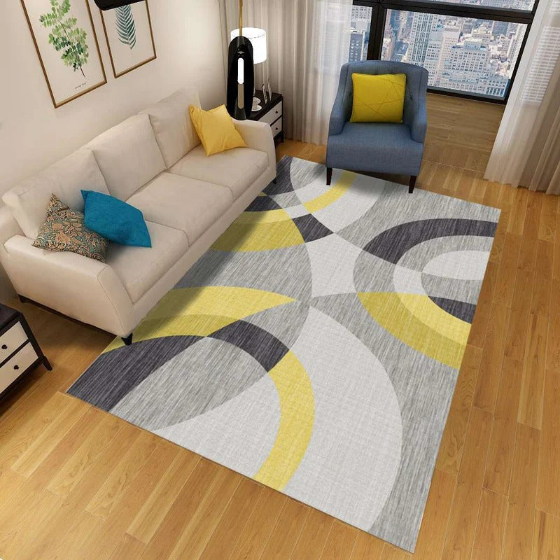 Washable Carpet Modern Living Room | Large