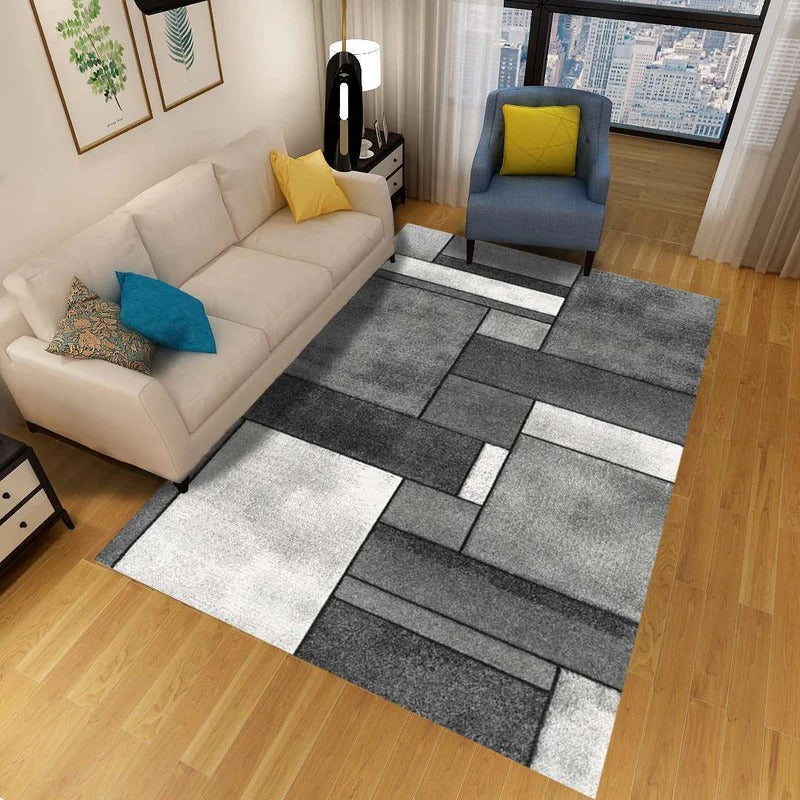 Washable Carpet Modern Living Room | Large