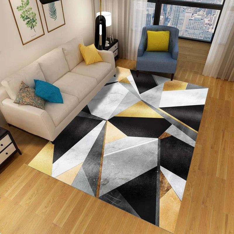 Washable Carpet Modern Living Room | Large