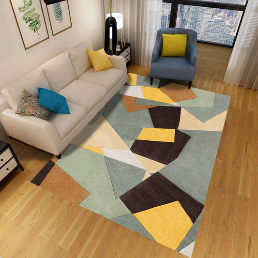 Washable Carpet Modern Living Room | Large