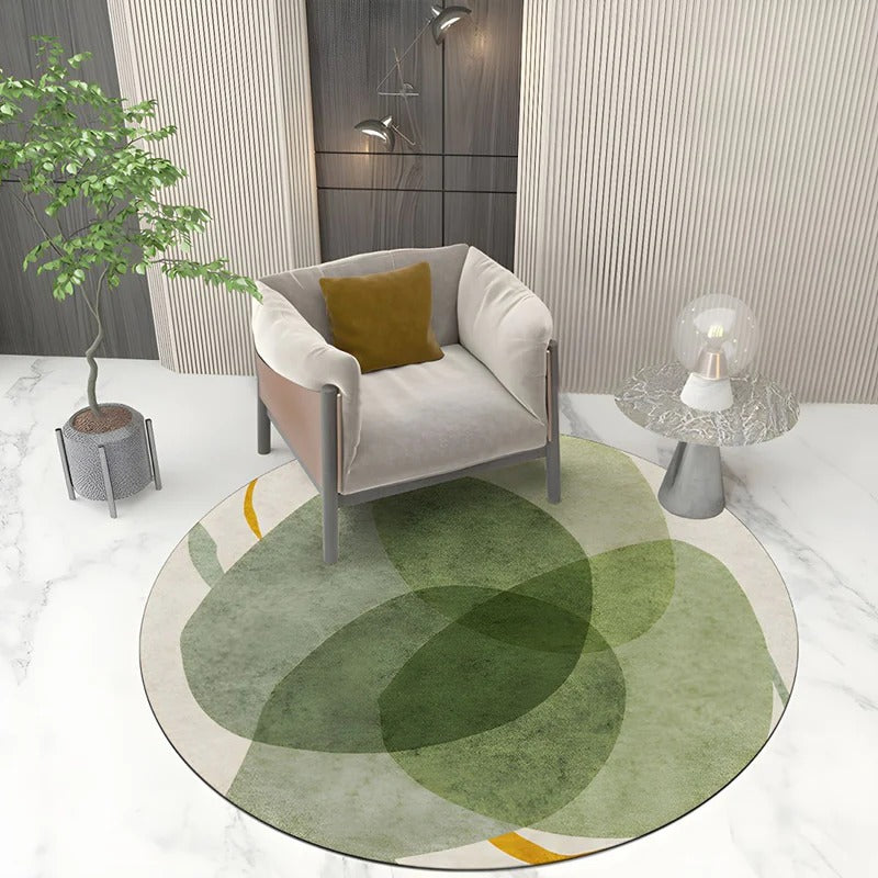 Washable Carpet Modern Round | Large