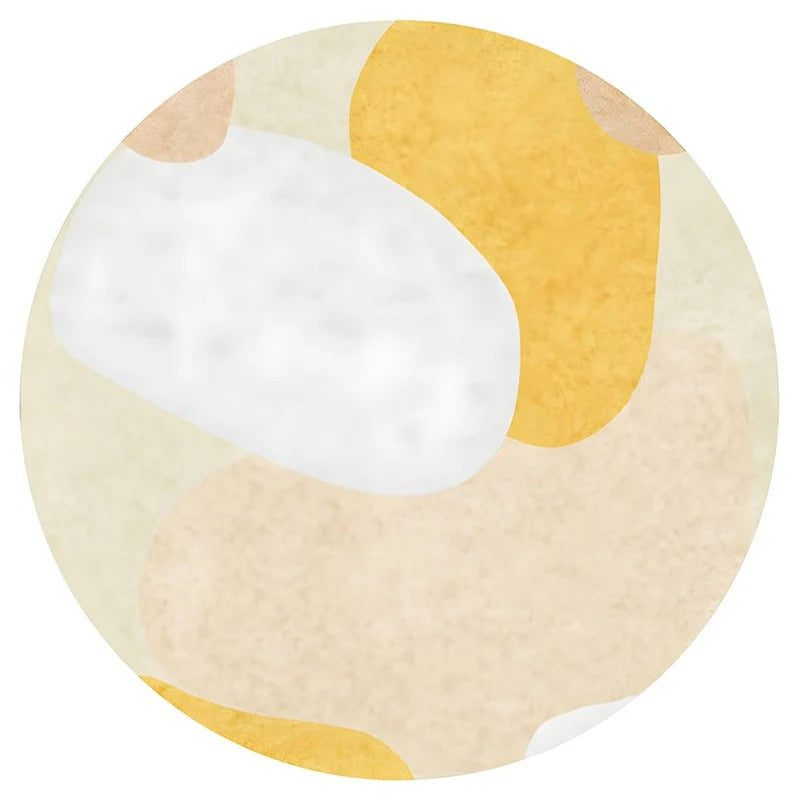 Washable Carpet Modern Round | Large
