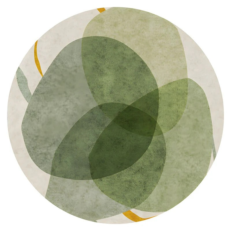 Washable Carpet Modern Round | Large