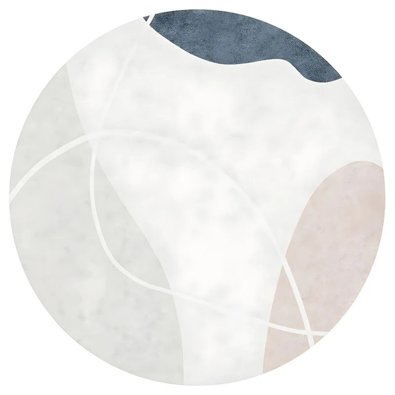 Washable Carpet Modern Round | Large