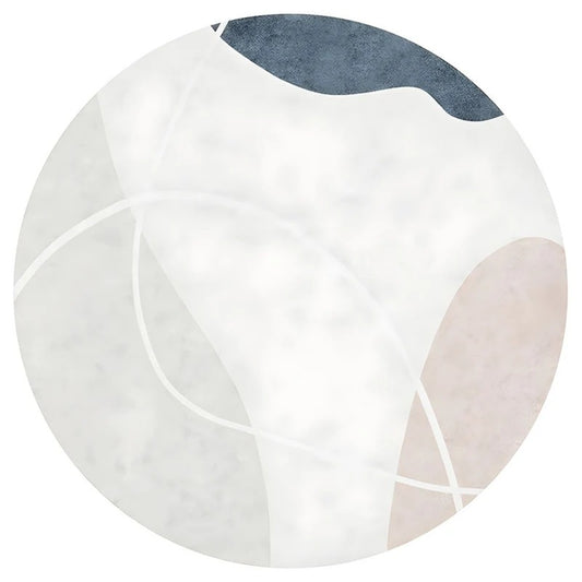 Washable Carpet Modern Round | Large