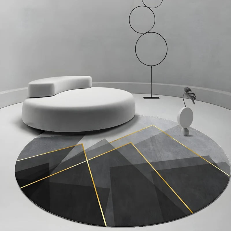 Washable Carpet Round Living Room | Large