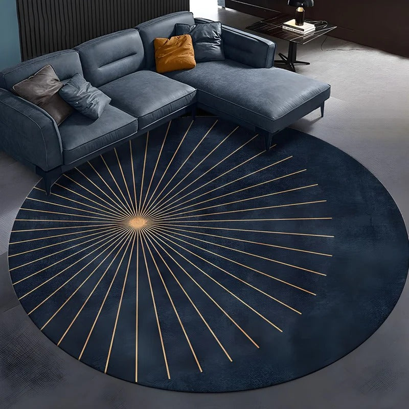 Washable Carpet Round Living Room | Large