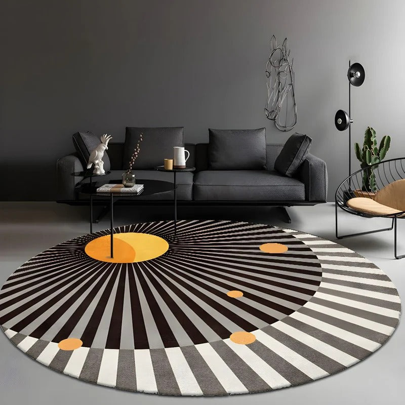 Washable Carpet Round Living Room | Large