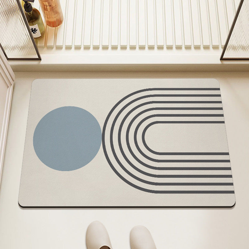 Washable Rugs Abstract Geometric Large | Rectangular