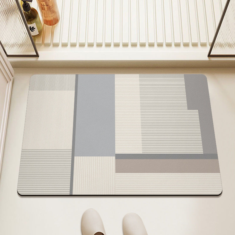 Washable Rugs Abstract Geometric Large | Rectangular