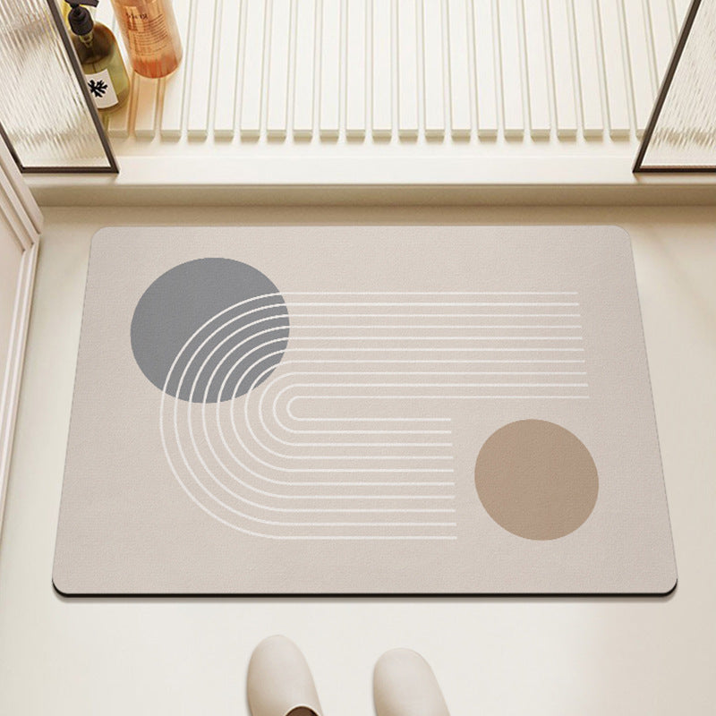 Washable Rugs Abstract Geometric Large | Rectangular