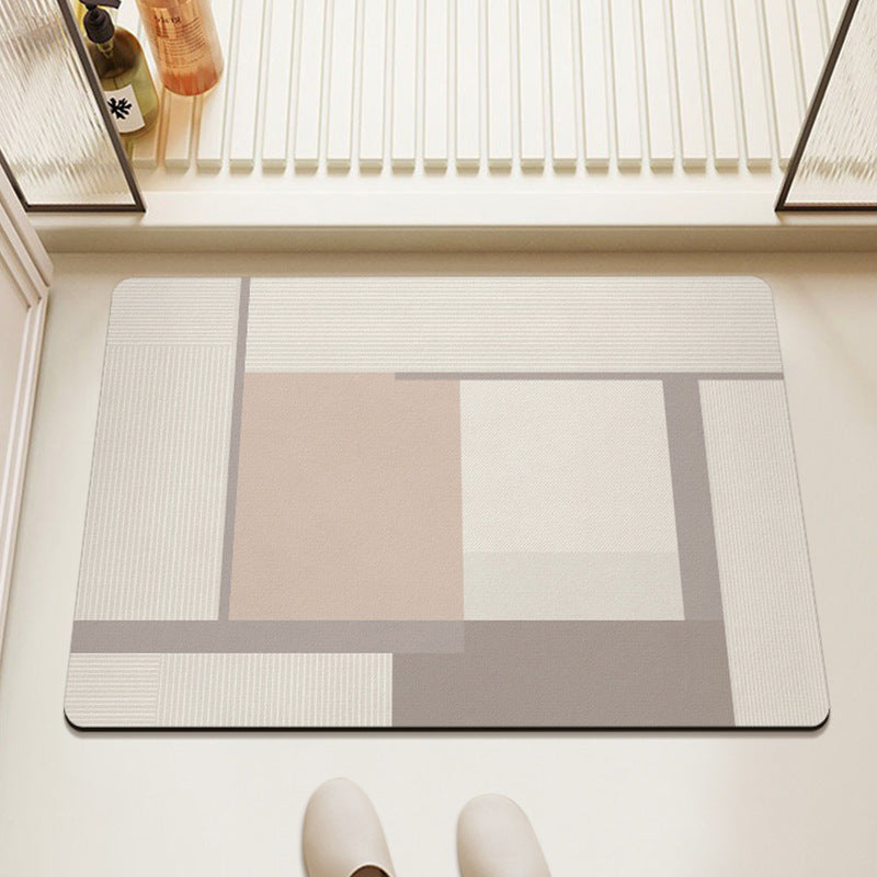 Washable Rugs Abstract Geometric Large | Rectangular